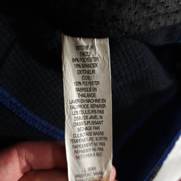 L.L.Bean Mens Blue Hooded Jacket XL Soft Shell Long Sleeve Hoodie Zip Up Jacket - Picture 6 of 7